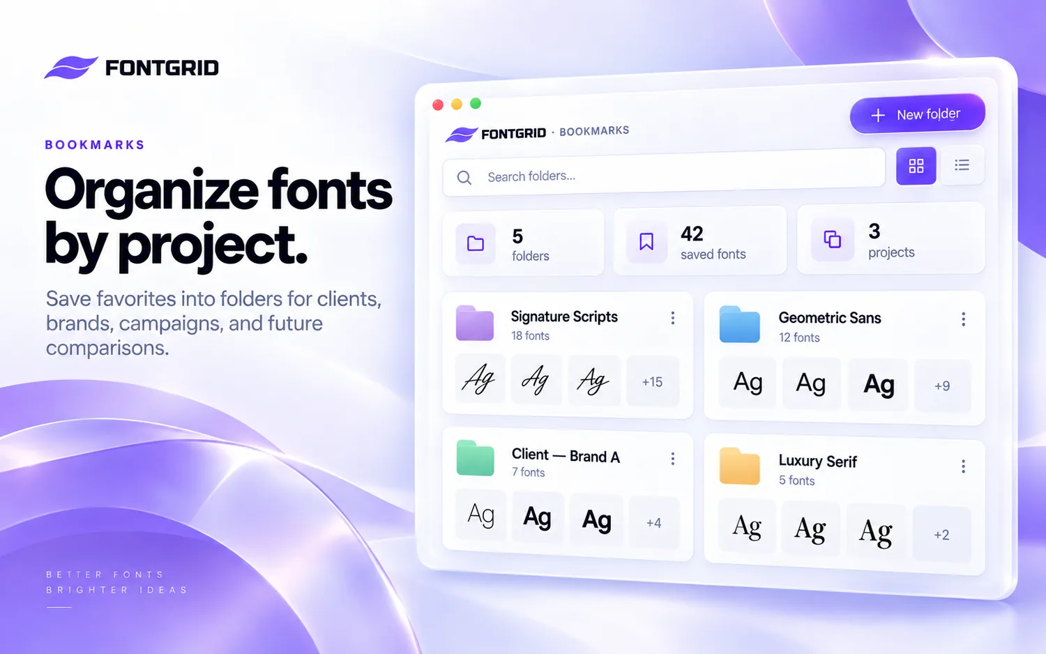 FONTGRID Bookmarks